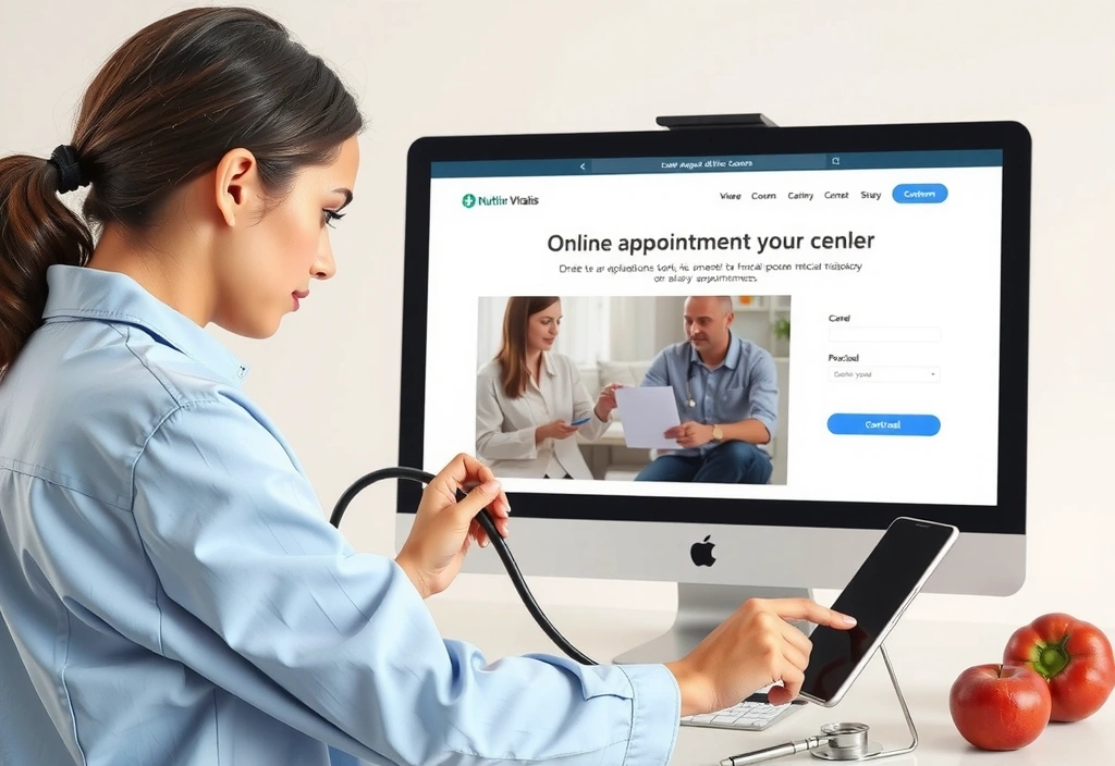 Klientin füllt Anamnesebogen aus